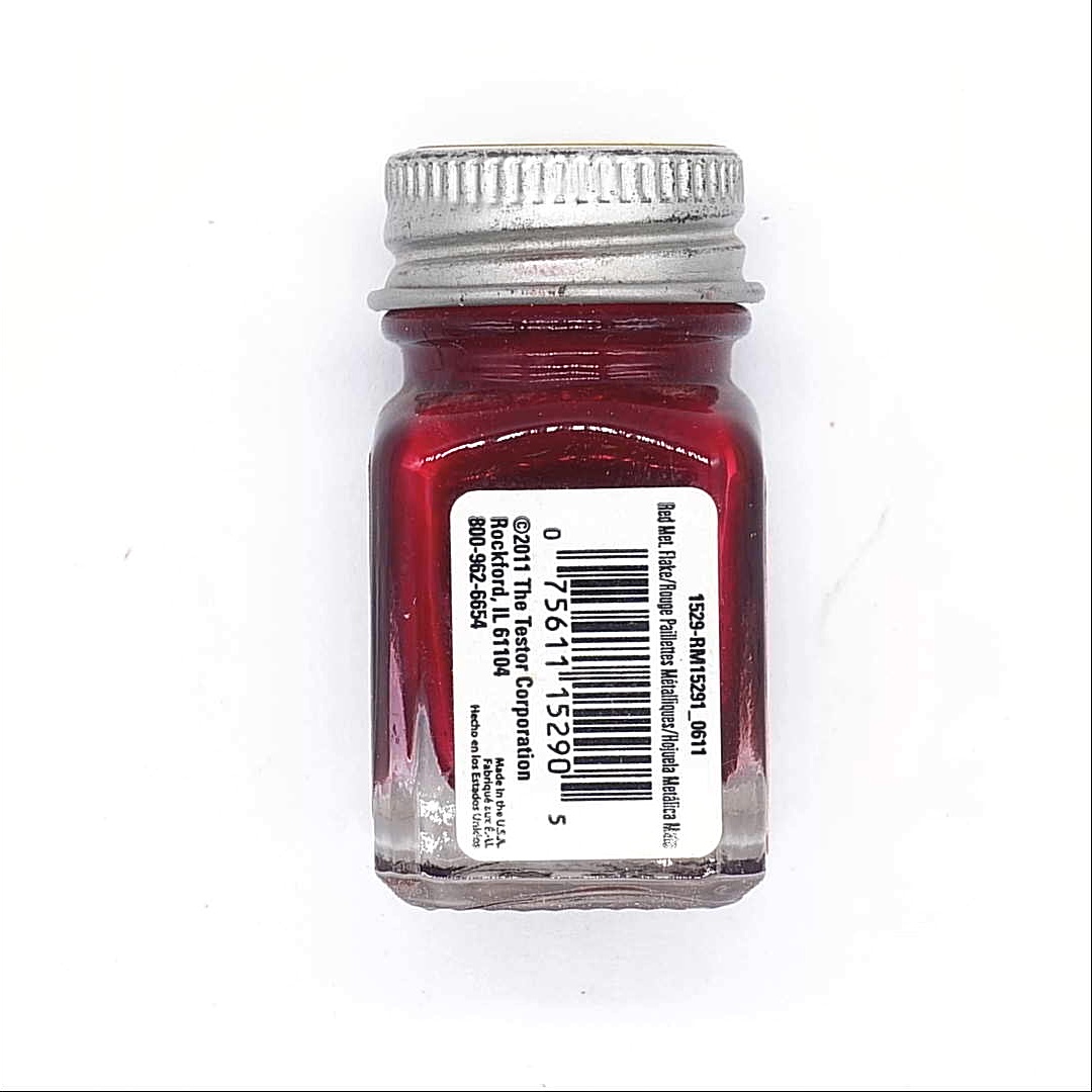 Testors Premium Paint 1529 TT, Red Metal Flake 75611152905 eBay